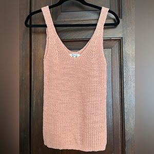 Madewell Monterey Sweater Tank - XS - Antique Coral
